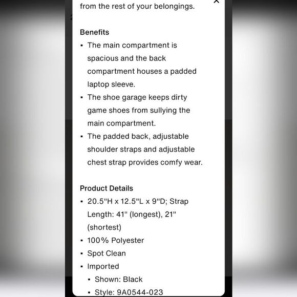 Jordan Velocity 38L Backpack - Picture 9 of 14